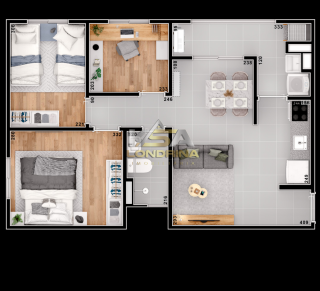EOS Residence Apartamento em Londrina 2 e 3 quartos