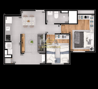 EOS Residence Apartamento em Londrina 2 e 3 quartos