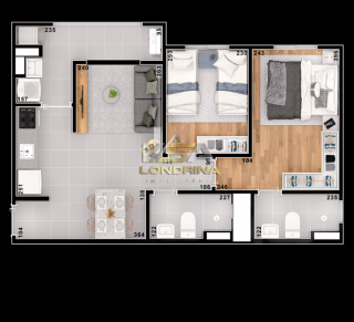 EOS Residence Apartamento em Londrina 2 e 3 quartos
