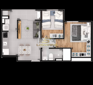 EOS Residence Apartamento em Londrina 2 e 3 quartos