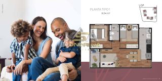 Apartamento Para Vender com 2 quartos e Sacada Prox. Aeroporto