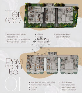 Apartamentos Estilo Garden (1 a 3 Quartos) com Piscina Privativa Aquecida | Litoral Sul, Alagoas