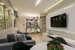 Apartamento pé na areia com 2 quartos e 1 suíte em Maceió