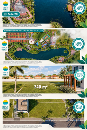 Lote em Condomínio Lagos do Francês: 240m²