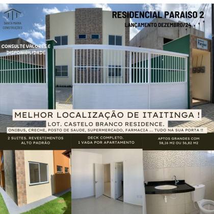 APARTAMENTOS NO BARROCÃO ITAITINGA
