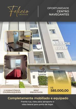 APARTAMENTO MOBILIADO E EQUIPADO - CENTRO NAVEGANTES