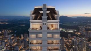 Cobertura Para Alugar com 5 quartos 5 suítes no bairro meia praia em Itapema