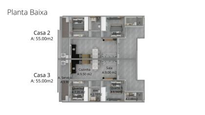 Casa para Vender com 2 dormitórios, sendo 1 suíte no bairro Itajuba em Barra Velha