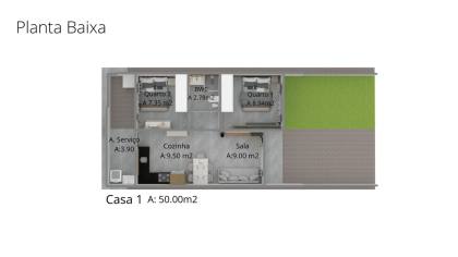 Casa Para Vender com 2 quartos no bairro Itajuba em Barra Velha