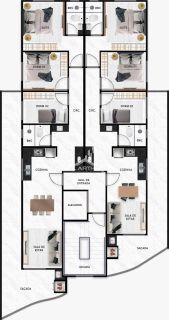 Apartamento para venda com 3 quartos sendo 1 suíte no bairro Itajubá em Barra Velha