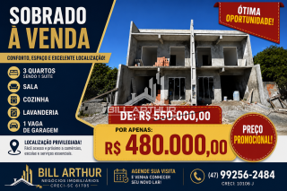 SOBRADO EM FASE DE ACABAMENTO – CENTRO DE PENHA/SC