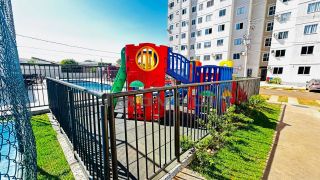 Apartamento térreo, com 2/4 no Chapada Raviera