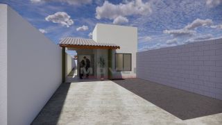 Casa na planta no bairro ouro verde    2 quartos  Sala Cozinha Banheiro social  Área de serviço coberta  Valor 200.000,00  Murada   Obs: rua de terra  Prazo 4 meses para finalizar