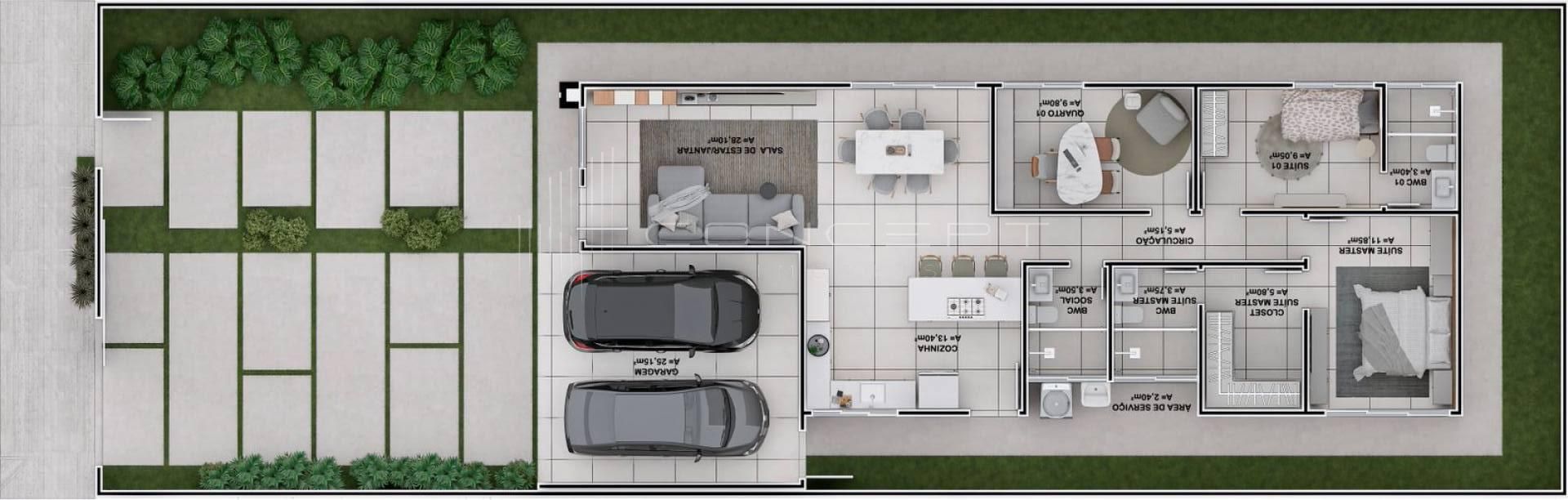 Casa térrea de Alto Padrão no Lourival Parente