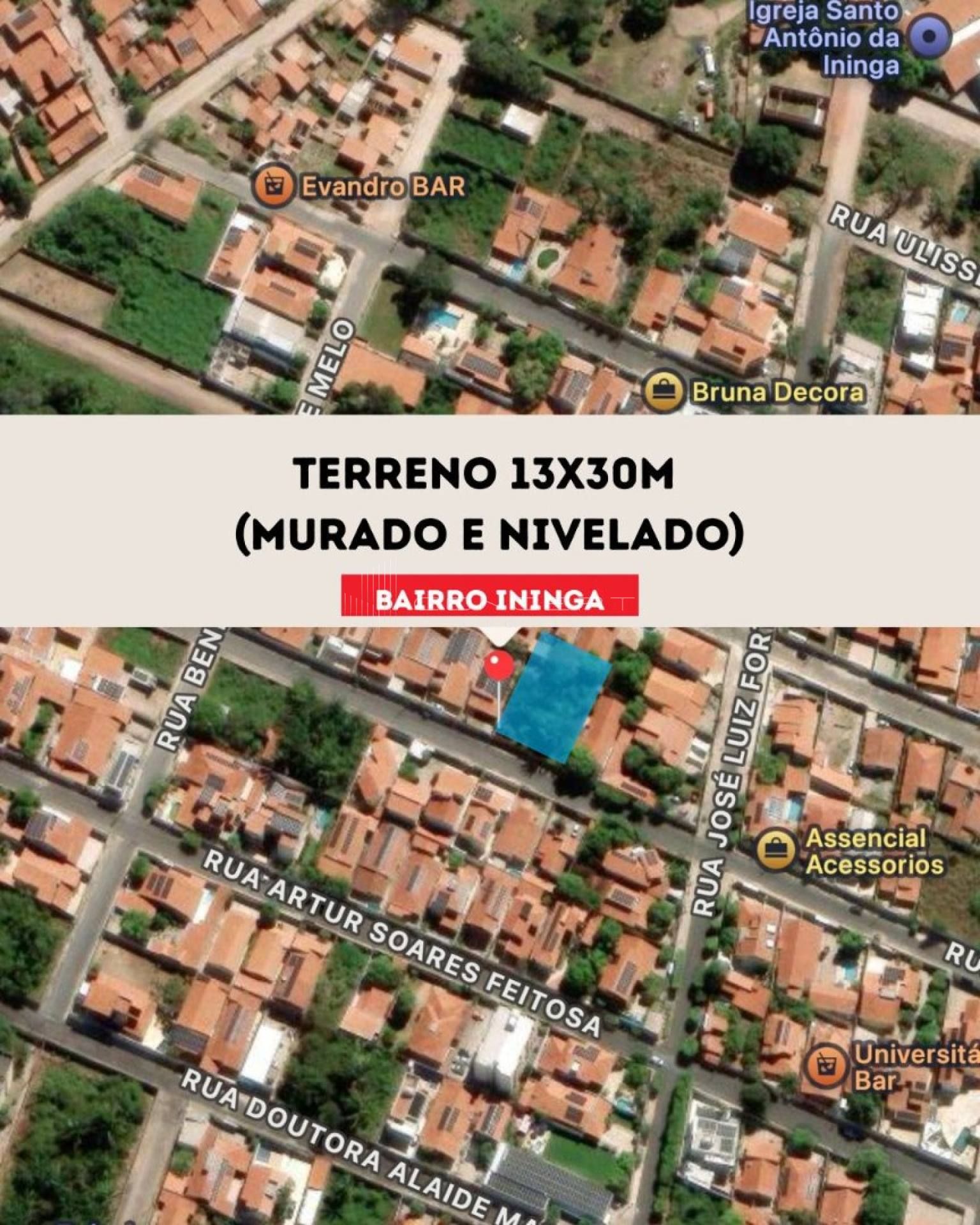 Terreno de 13x30m no Bairro Ininga