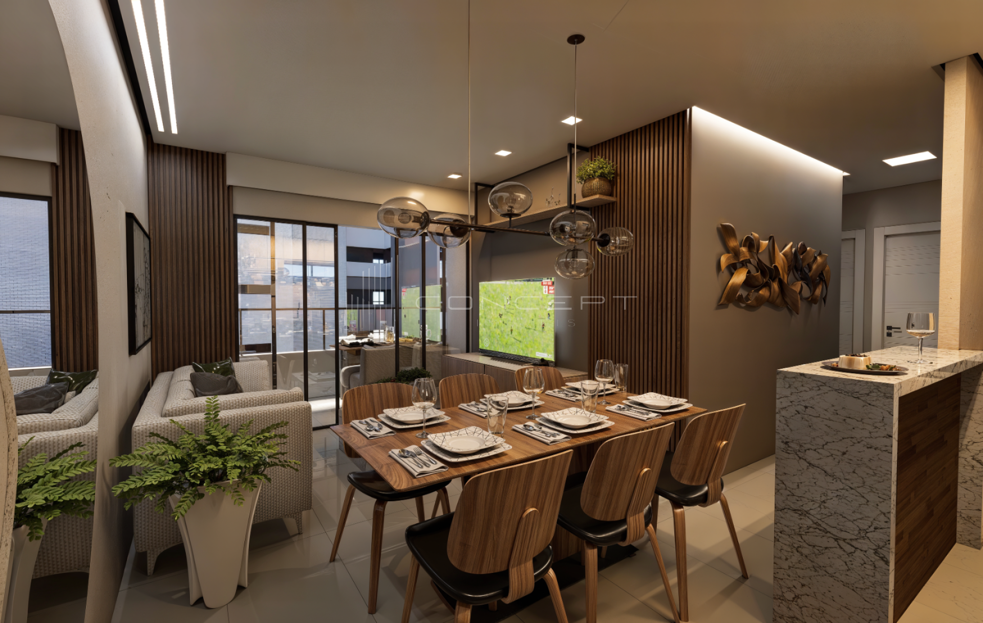 Apartamento no Bairro de Fátima no Condomínio Amana Residence - 3 suítes