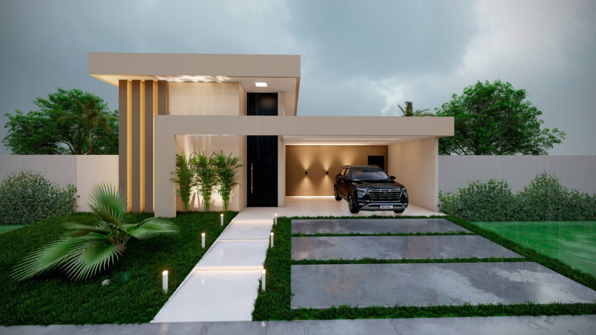 Casa em Construção com Piscina no Terras Alphaville 2