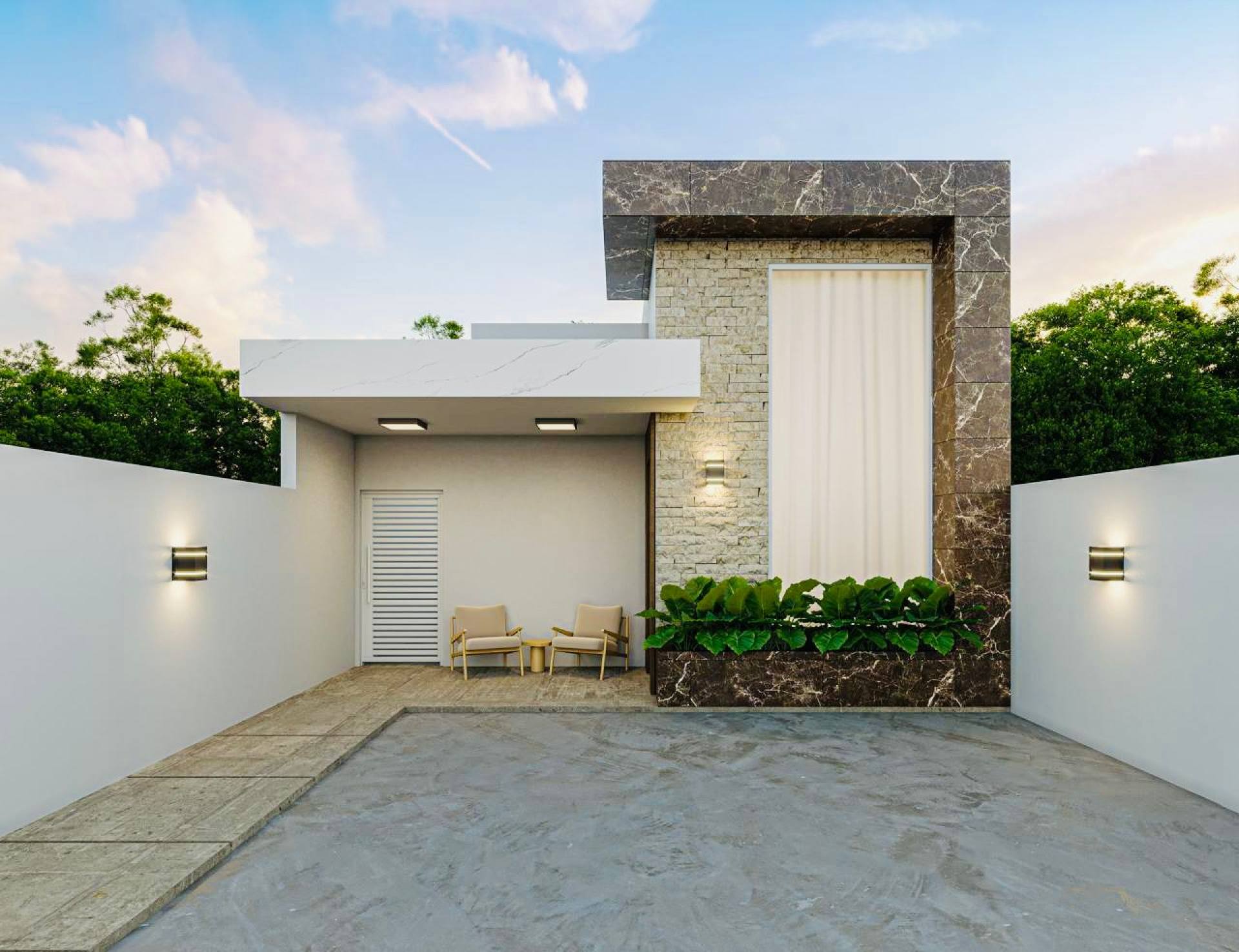 Casa em construção na Farolandia
