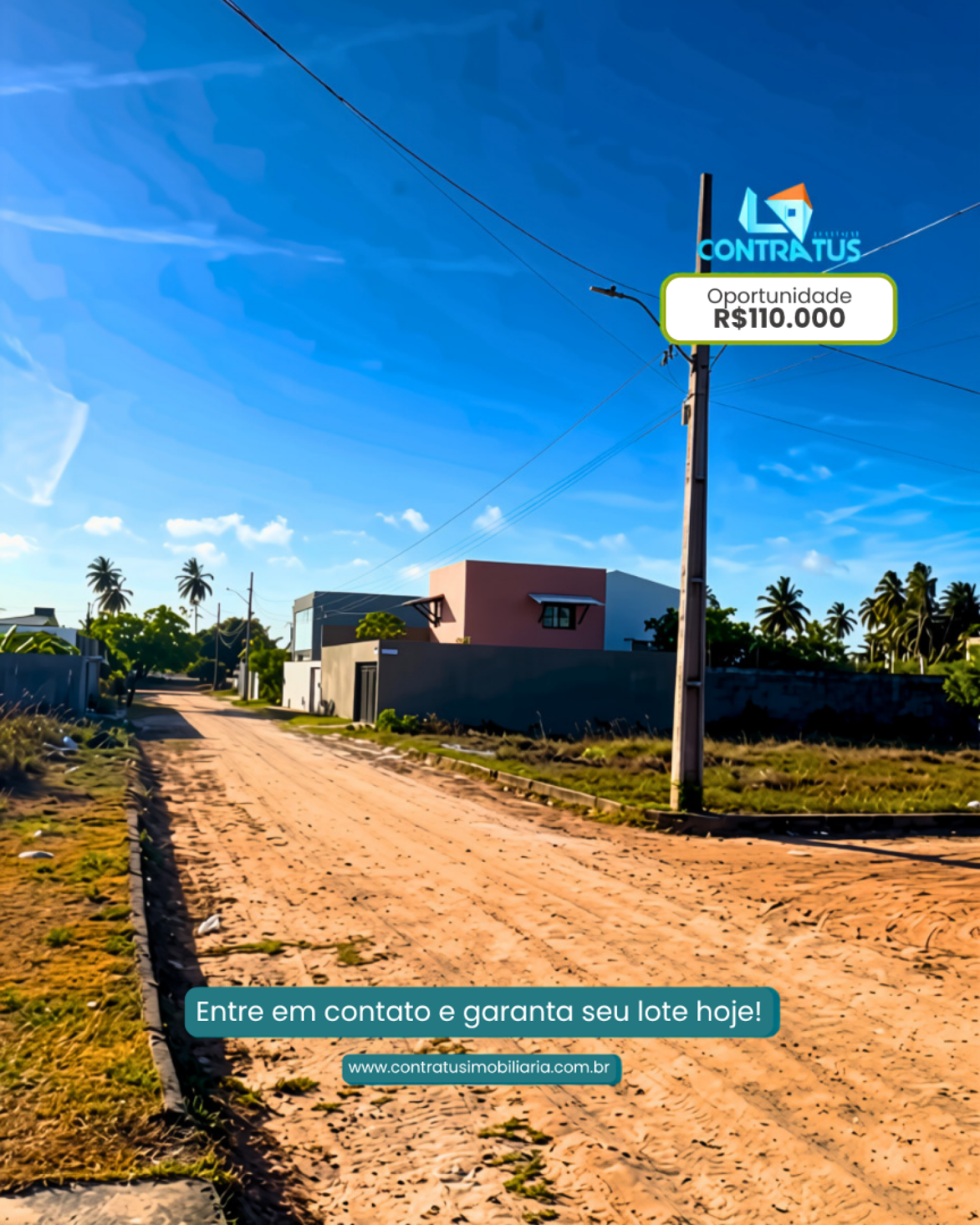 Lote de Terreno 321m² Próx. Shop. Praia Sul - Robalo, Aracaju | R$ 110 Mil