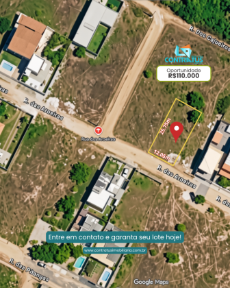 Lote de Terreno 321m² Próx. Shop. Praia Sul - Robalo, Aracaju | R$ 110 Mil