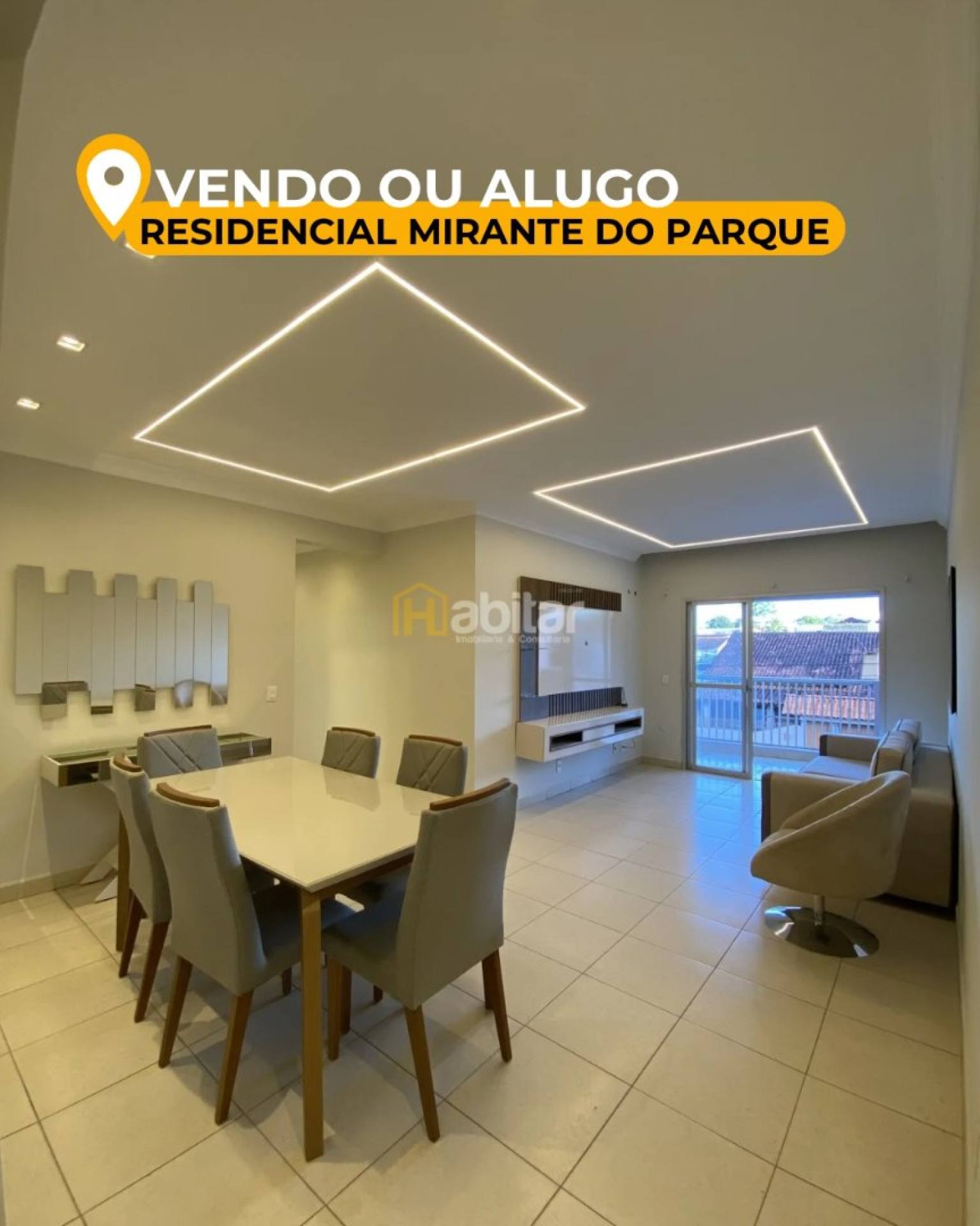 Apartamento Para Vender com 3 quartos 1 suítes no Residencial Mirante do Parque