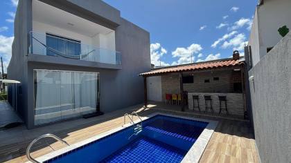 Casa no condomínio Acquaville, localizado a apenas 300 metros da beira-mar da praia em Paripueira. - BA06