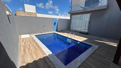 Casa no condomínio Acquaville, localizado a apenas 300 metros da beira-mar da praia em Paripueira. - BA06