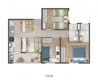 Raizes Apartamento em Cotia de 3 dorms com sacada