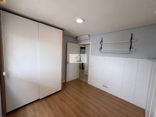 Lindo apartamento de 2 quartos com sacada gourmet e vista para o mar no Estreito