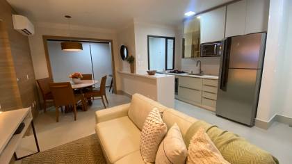 APARTAMENTO MOBILIADO NA PRAIA DO SANTINHO