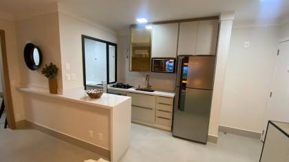 APARTAMENTO MOBILIADO NA PRAIA DO SANTINHO