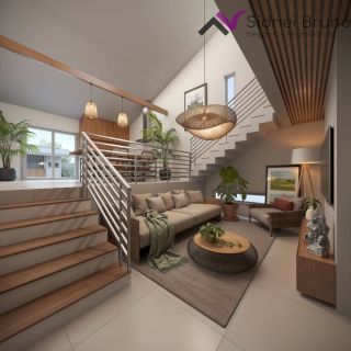 CASA COM PÉ DIREITO DUPLO E EDÍCULA COM CHURRASQUEIRA NO RIO VERMELHO