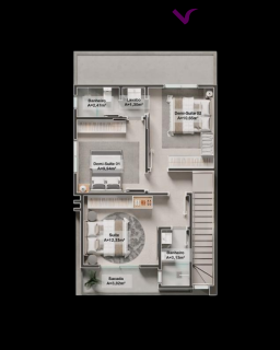 Um sobrado que impõe presença.