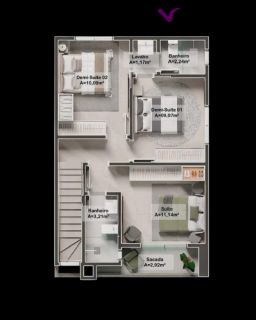 Um sobrado que impõe presença.