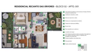 RESIDENCIAL RECANTO DAS ÁRVORES-2/4- cidade universitária