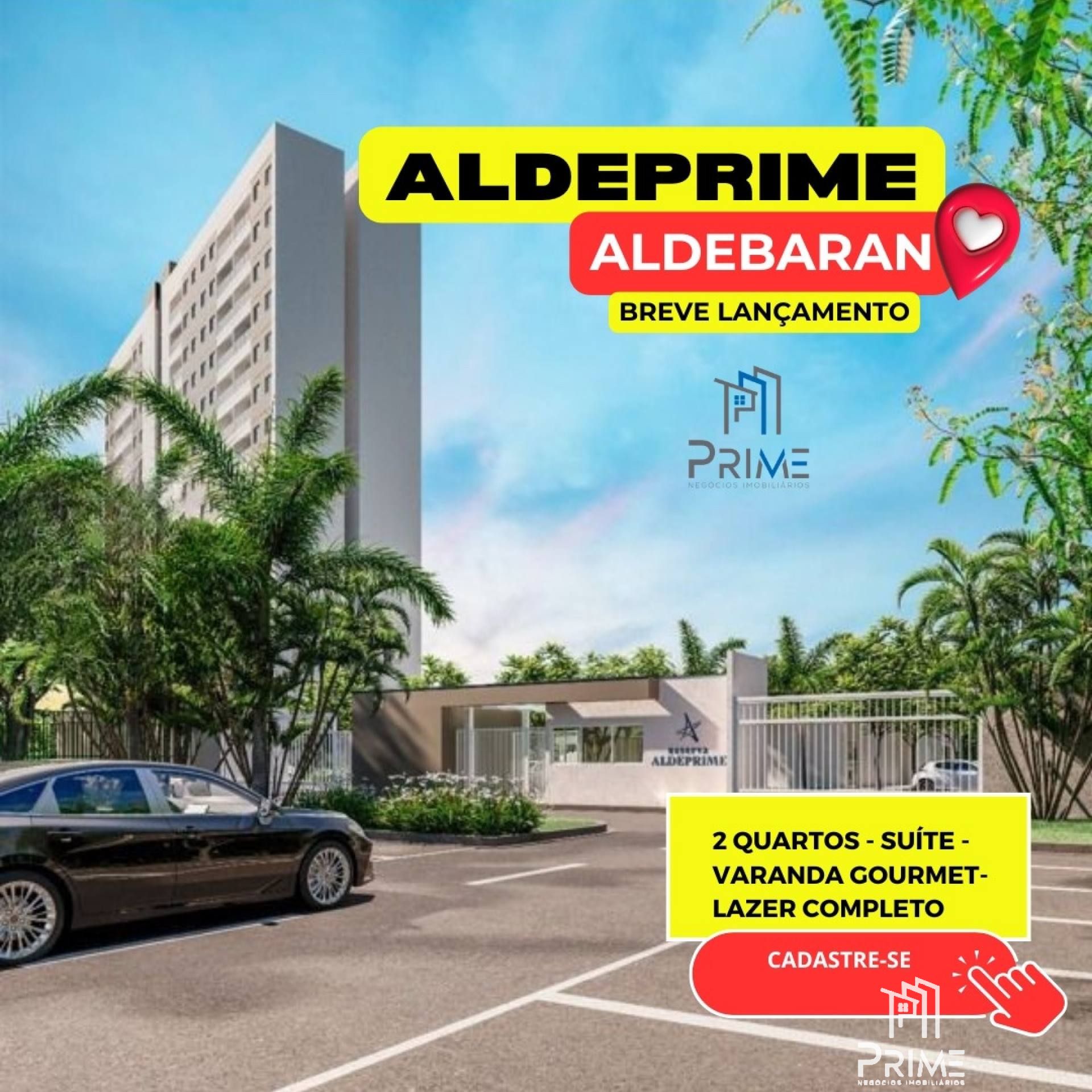 RESERVA ALDEPRIME 2/4 COM SUITE E VARANDA