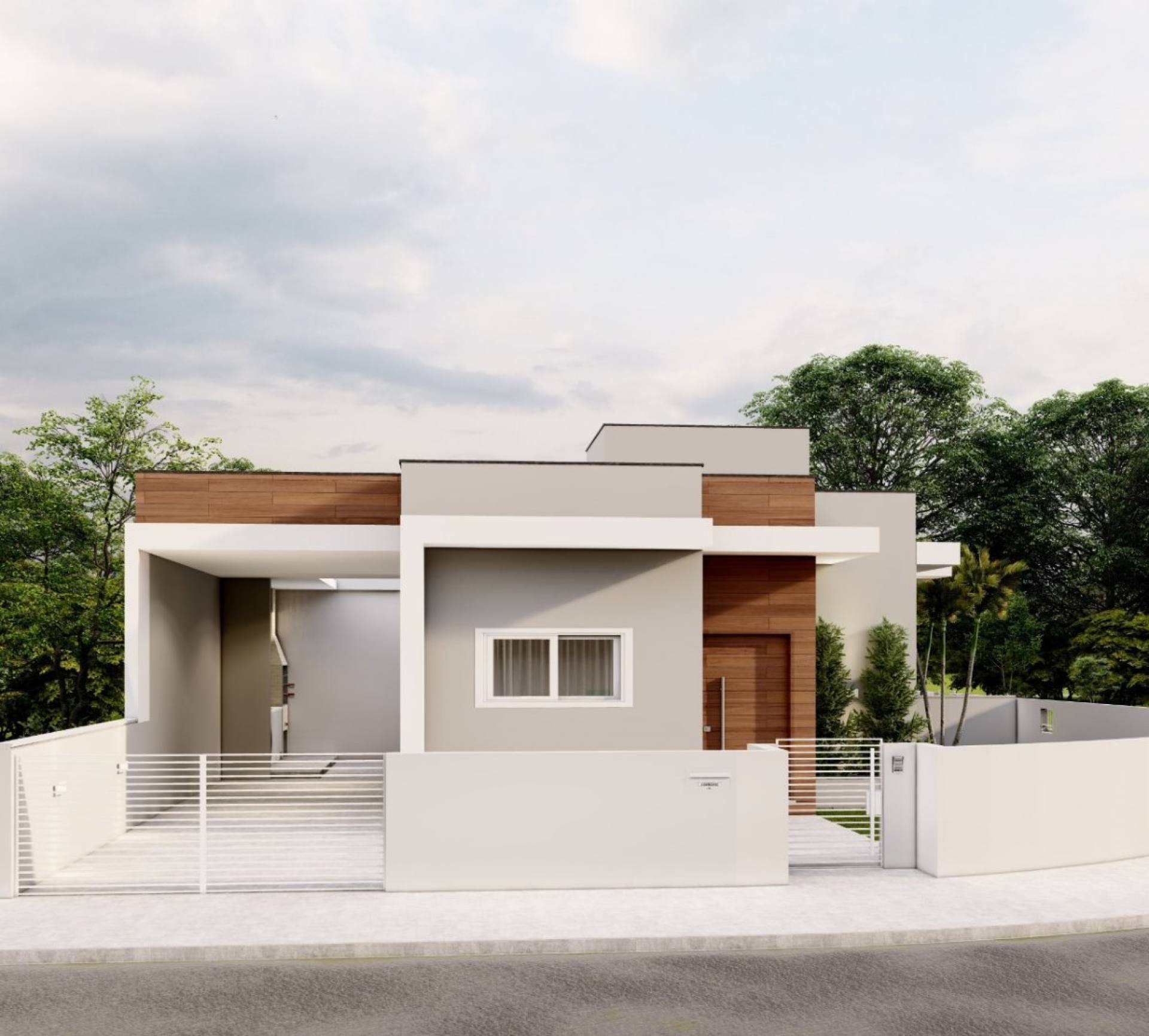 Casa geminada com 2 dormitórios (1 suíte) no Sertão do Maruim - São José/SC
