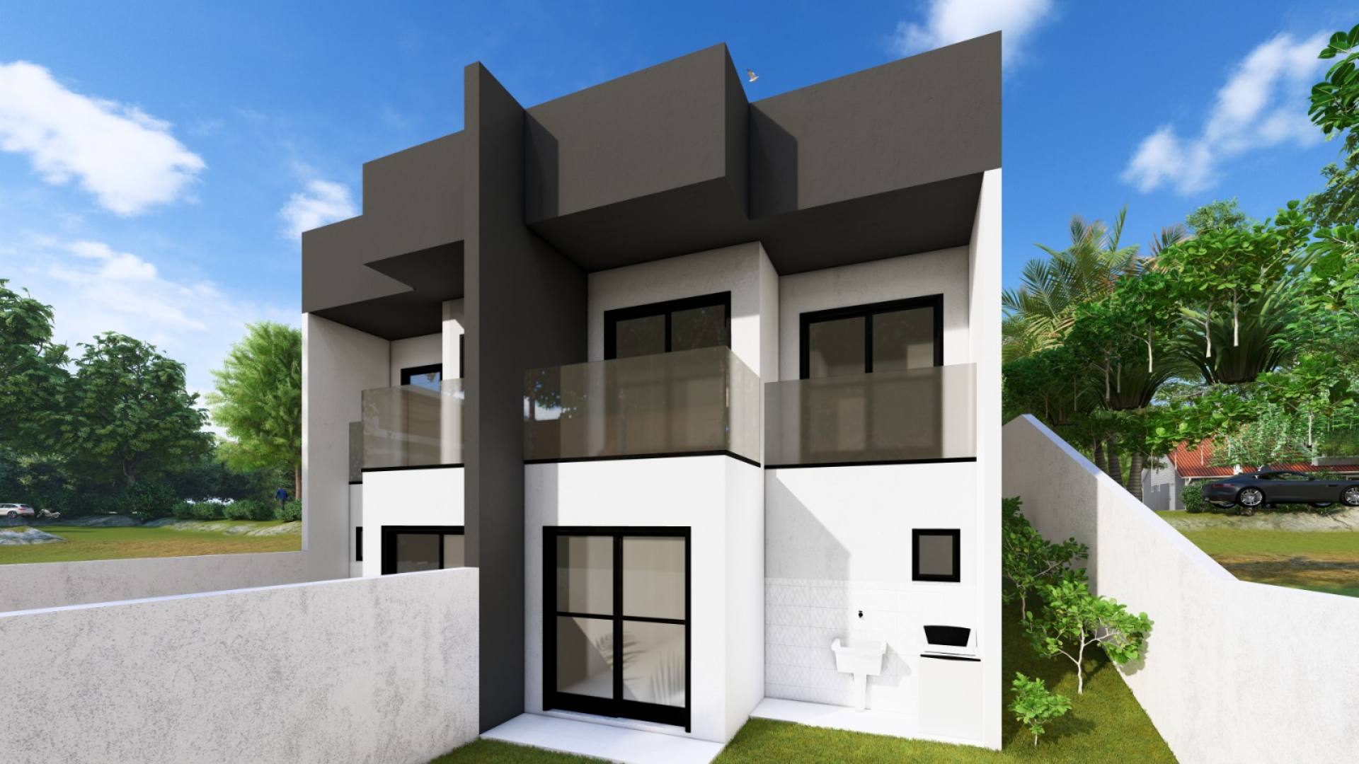 Casa geminada com 2 dormitórios em Potecas - São José/SC