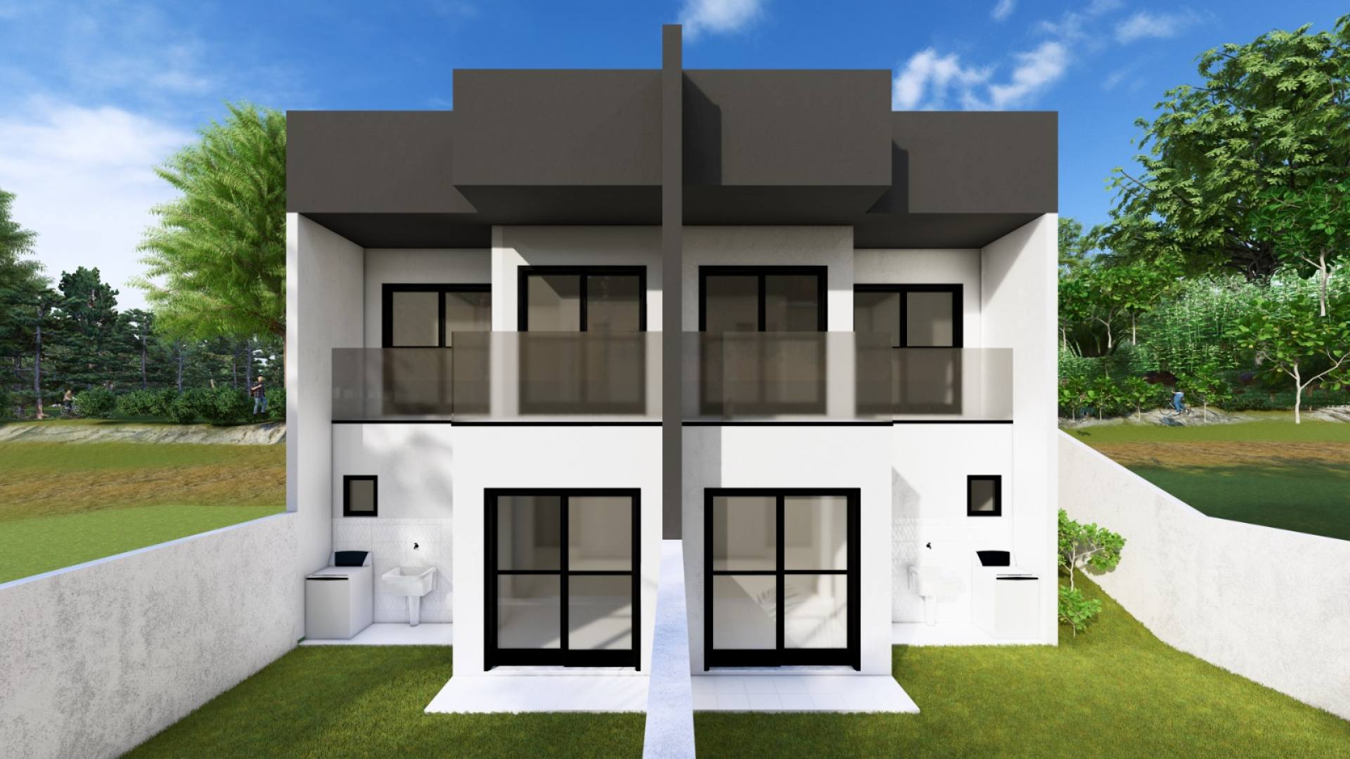 Casa geminada com 2 dormitórios em Potecas - São José/SC