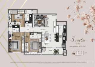 Lançamento de 3 Suíte no Kobrasol – Lyon Residence – São José/SC