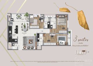 Lançamento de 3 Suíte no Kobrasol – Lyon Residence – São José/SC