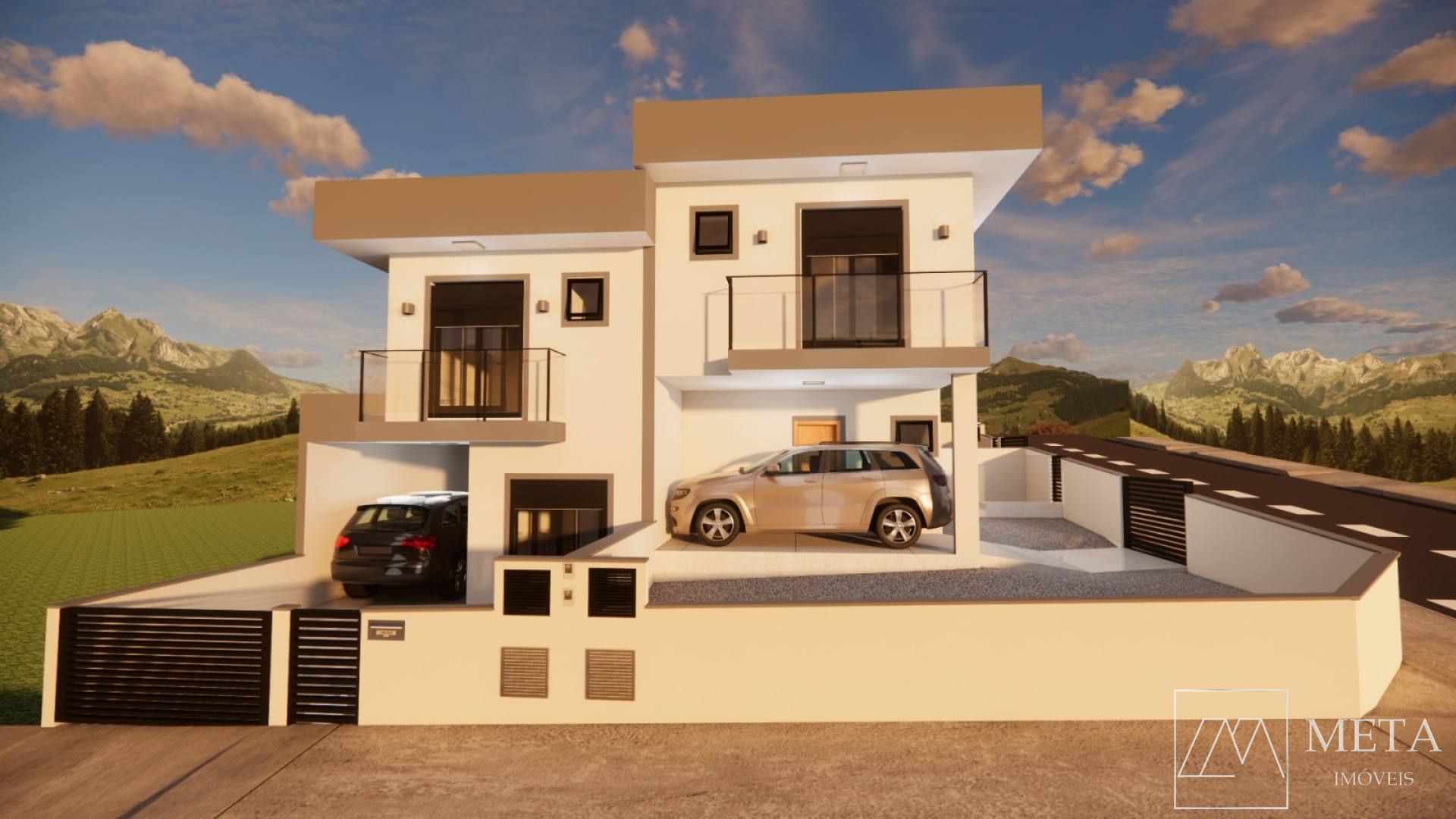 Casa de 3 dormitórios com suíte e lavabo no Sertão do Maruim - São José/SC