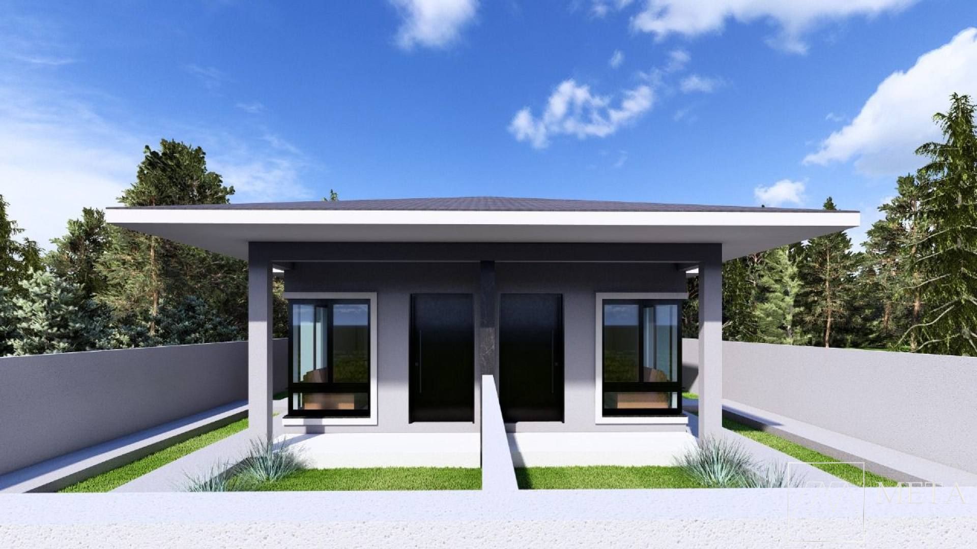 Casa geminada de 2 dormitórios na Guarda do Cubatão - Palhoça/SC