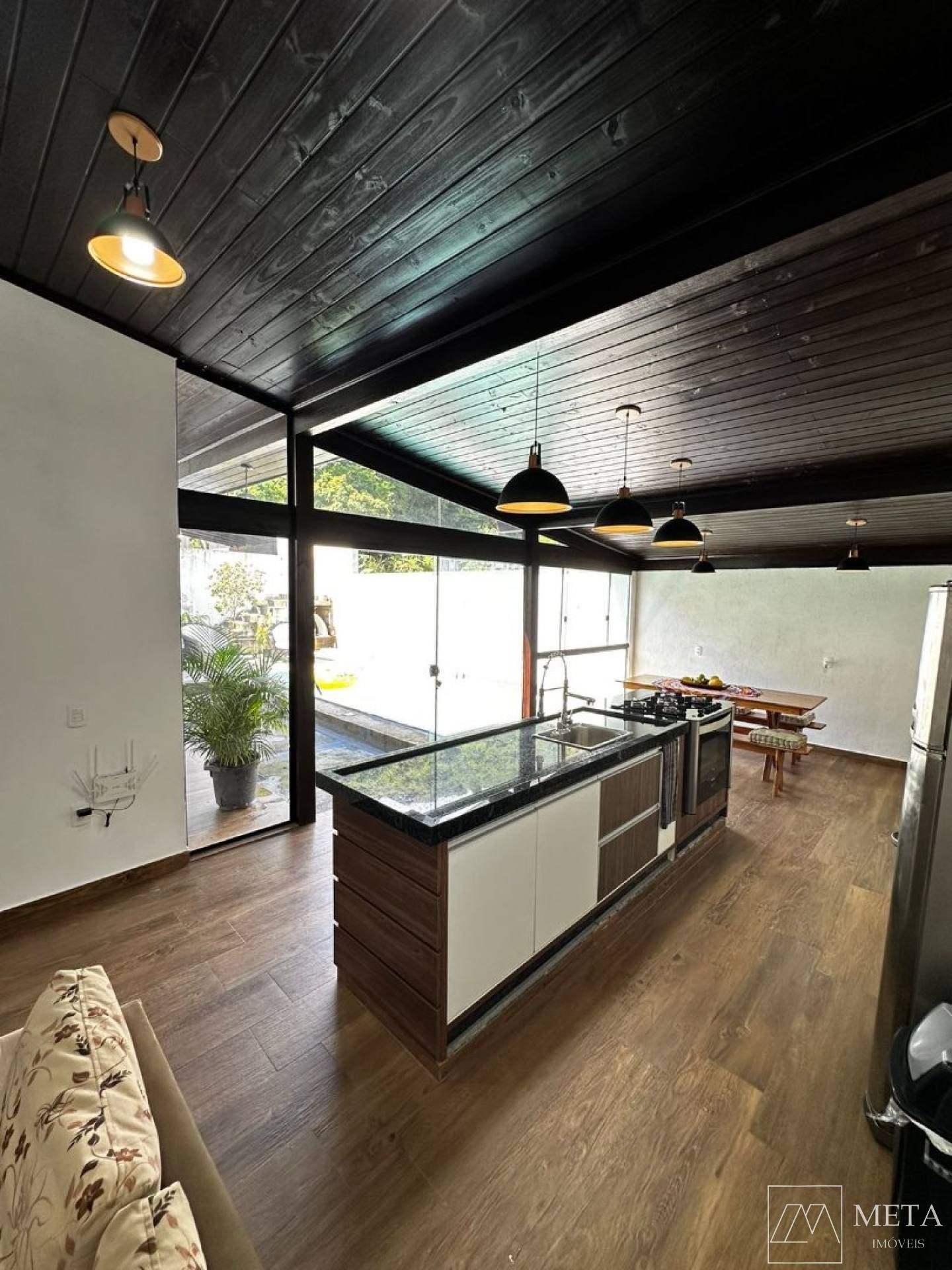 Casa com bela área de lazer de 2 dormitórios em Ipiranga - São José/SC