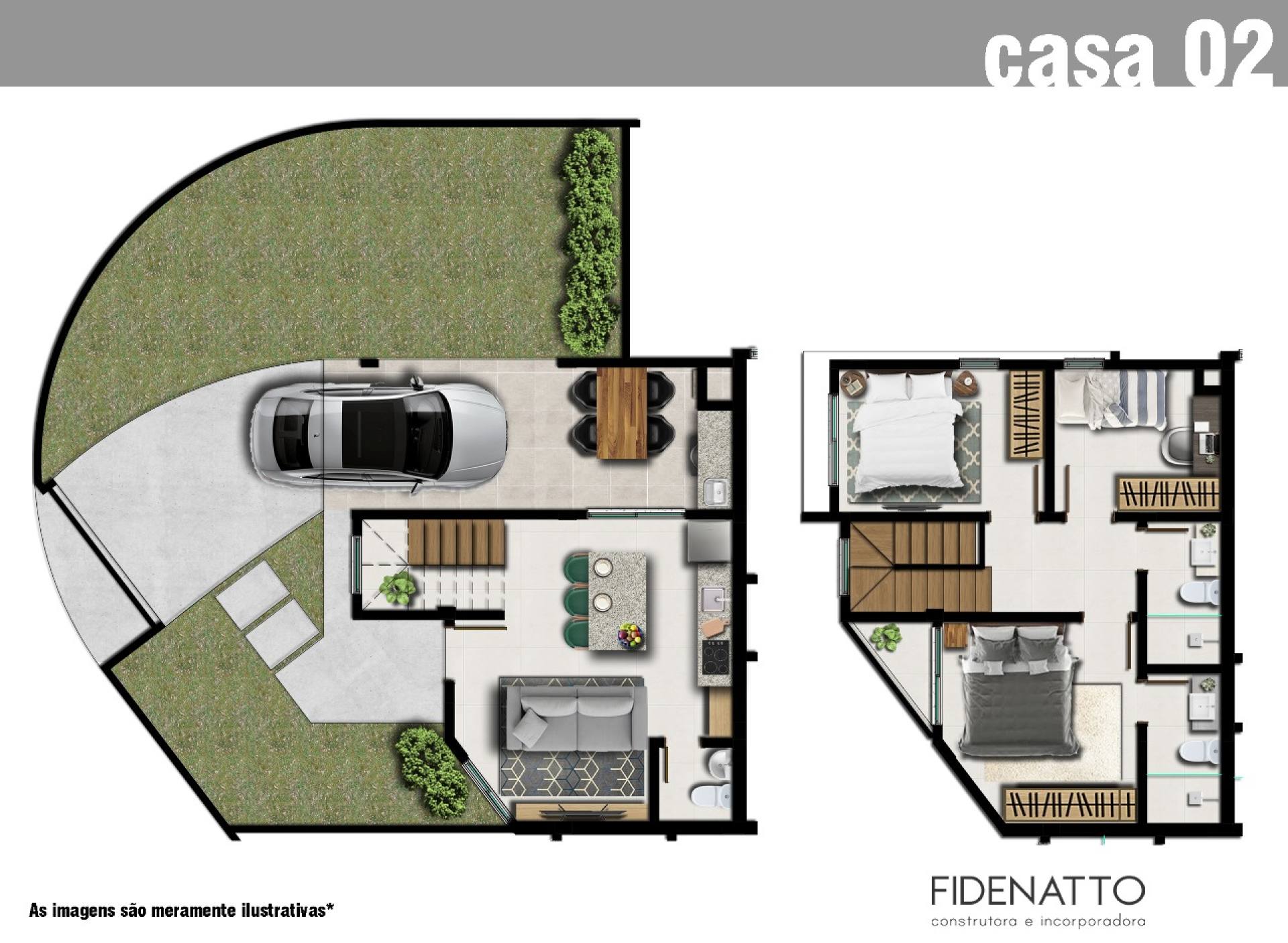 Sobrado de 3 dormitórios (1 suíte) na Bela Vista – Palhoça/SC