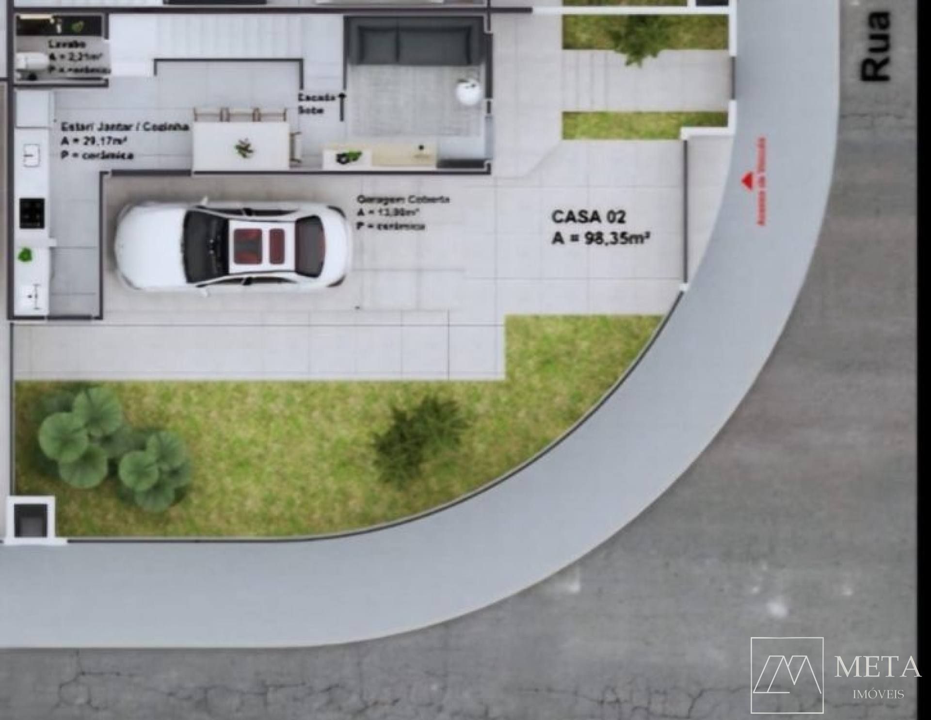 Sobrado com 3 dormitórios (1 suíte) no Sertão do Maruim - São José/SC