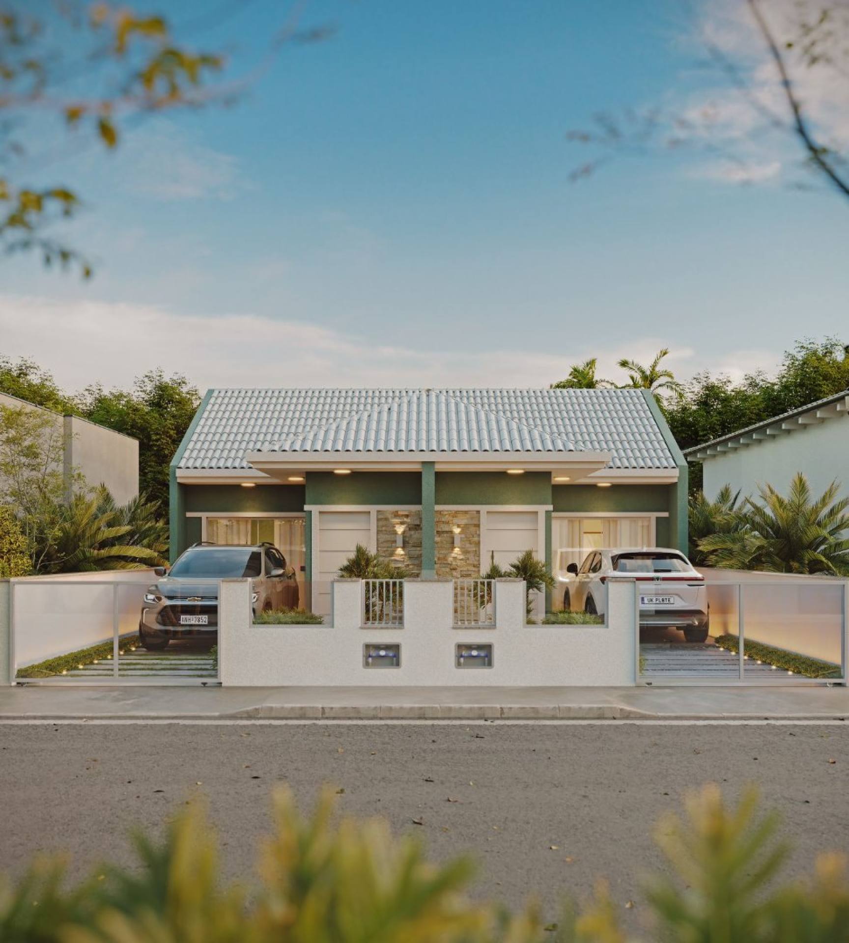 Casa nova com 2 dormitórios em Forquilhas - São José/SC