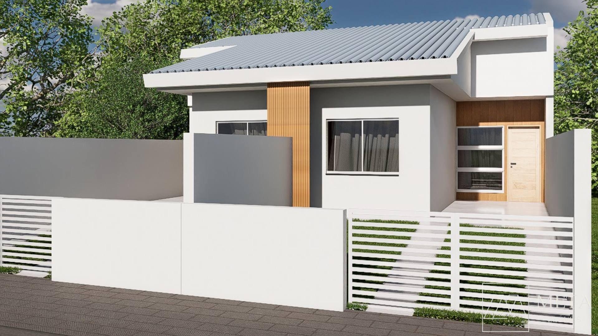 Casa com 2 dormitórios em Forquilhas - São José/SC