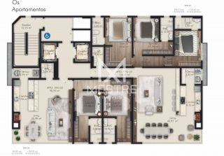 APARTAMENTO DE 3 SUÍTES, 2 VAGAS À 650M DO MAR!