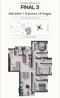 APARTAMENTO AMPLO À VENDA EM PORTO BELO SC!